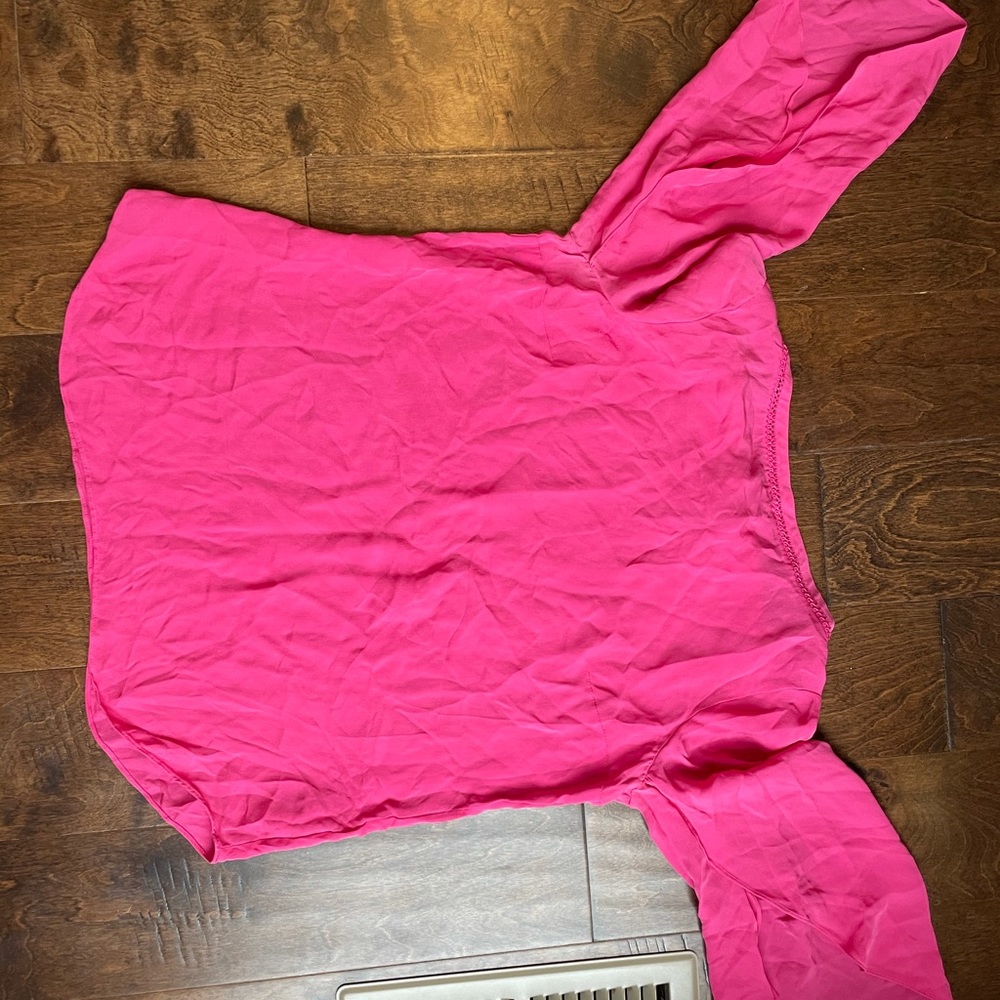 Silk pink top